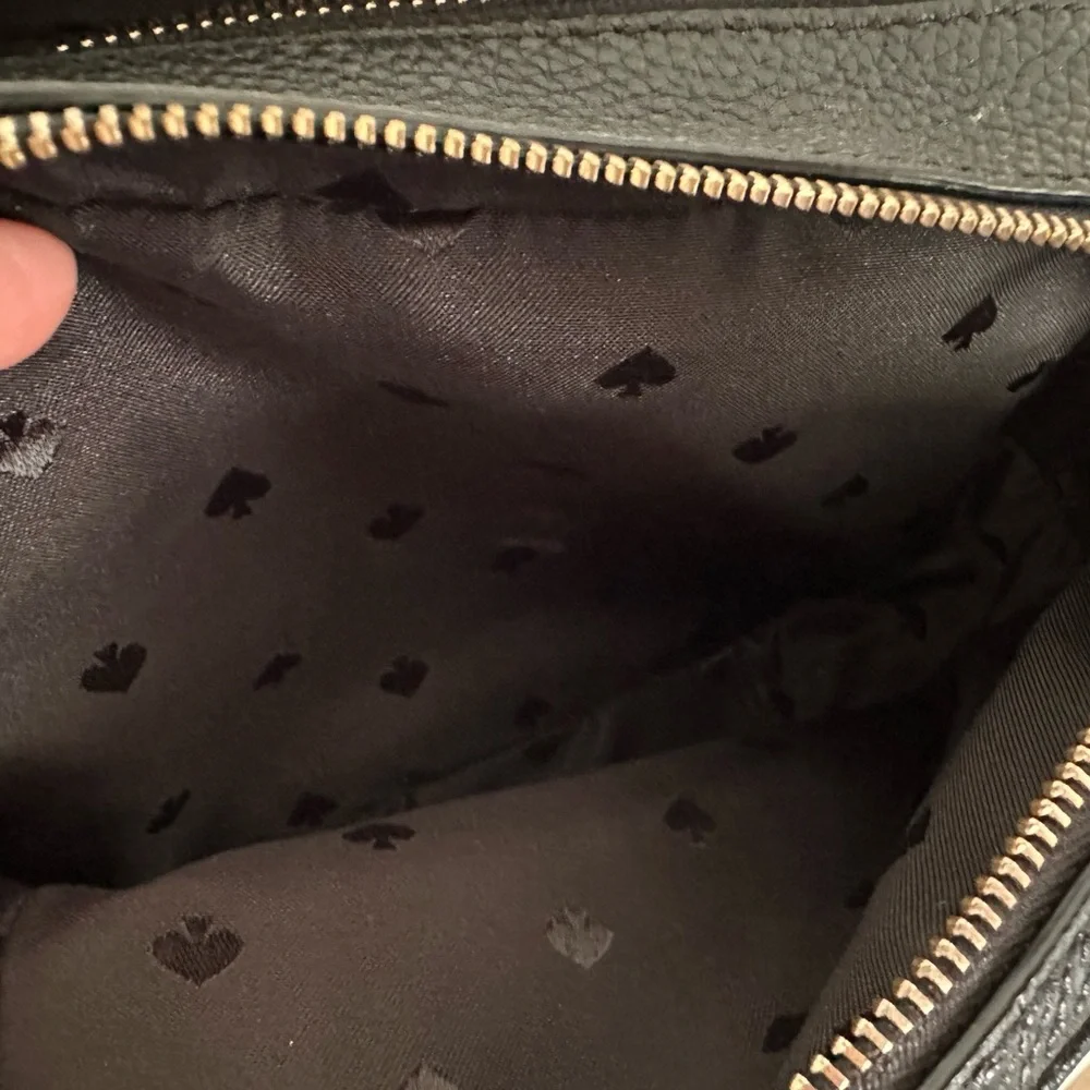 Black Leather Crossbody Bag - Picture 6 of 6